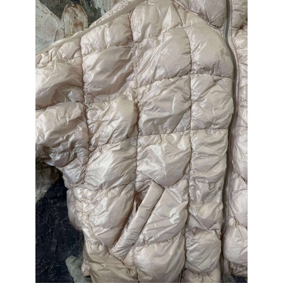 New Free People Scrunchy Glossy Pippa Packable Puffer Jacket sz L - Picture 5 of 9